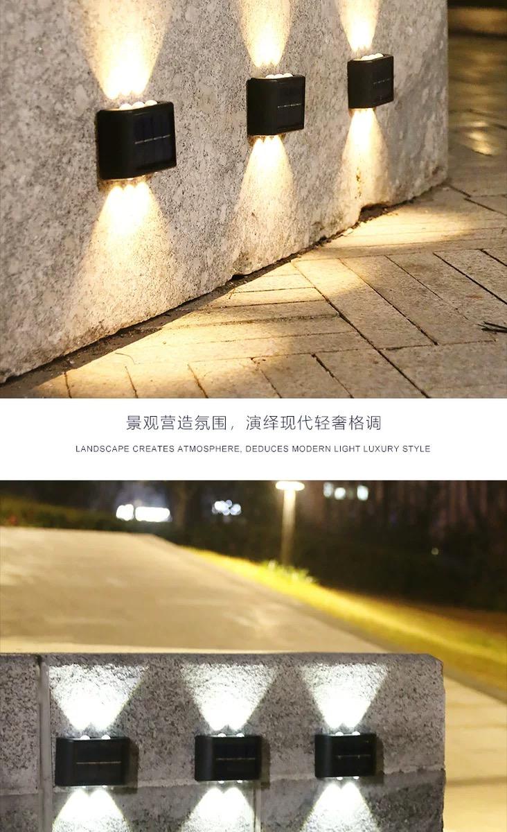 LED-Garten-Solarleuchte, Aluminiumleuchte mit Bewegungssensor, LED-Solar-Außenleuchte