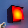 Dekorative LED-Lampe, quadratische Acryl-Wandbeleuchtung für den Innenbereich, wasserdichte Wandleuchte mit Aluminium-Nachtlicht für den Außenbereich