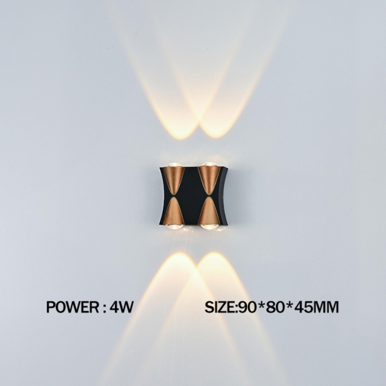 LED wasserdichte IP65 Gartenbalkon Wandleuchte dekorative Innen- und Außenwandleuchte