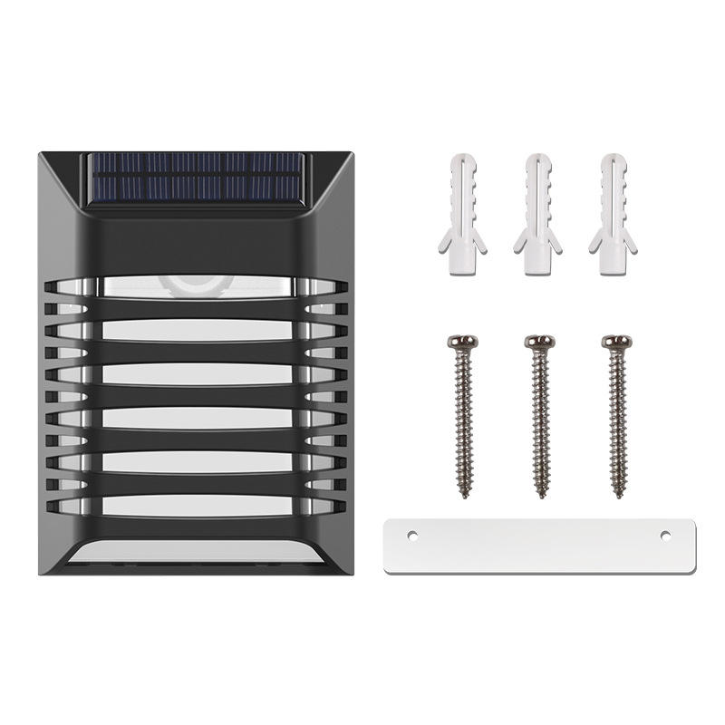  Wasserdichte aktivierte Wandleuchte für den Außenbereich, LED-Solar-Wandleuchte, Bewegungsmelder, Gartenbeleuchtung für die Außenbeleuchtung im Innenhof