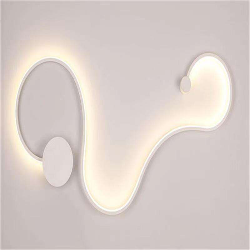 Postmoderne minimalistische Wandleuchte Nordic kreative LED-Schlafzimmer-Nachttischdekoration Wandleuchte Wohnzimmer Flur Ganglampen