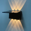 6W Solar Led Licht Im Freien Wasserdichte Solar Hight Lichter Wand leuchte Intelligente wand lampe solar wand Außen lampe
