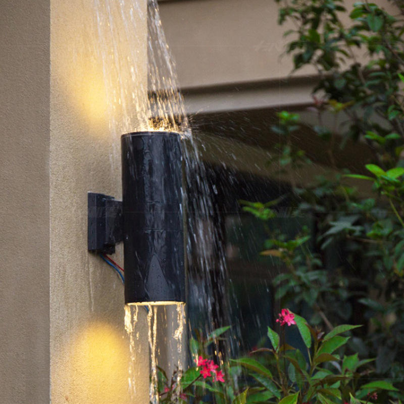 6W 12W COB Up Down Wasserdichte IP65 Veranda Lampe Dual-Head Outdoor Zylinder Indoor Balkon Leuchte Led wand Licht Wand Lampe