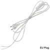 0,75 mm 2-Leiter-Kabel 1,8 m Ein-Aus-Netzkabel für LED-Lampe mit Knopfschalter EU/US-Stecker Lichtschaltung Transparent