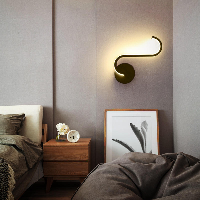 Heiße moderne schwarze Dekoration oben unten Outdoor Indoor Luxus Home Zimmer Schlafzimmer Hotel Badezimmer Lampe Leselicht LED Wandleuchte