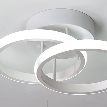 Weiße Kreis-Deckenlampen für Wohnzimmer, hängende Deckenlampe, Schlafzimmer-Deckenlampe, LED-Deckenlampe, moderne Deckenlampe