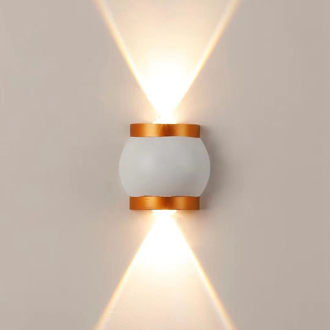 Wohnkultur 6W 12W LED Wandleuchte Indoor Outdoor Wasserdichte Aluminium Zwei-kopf Wand Lampe für Garten veranda Schlafzimmer Treppen Lichter