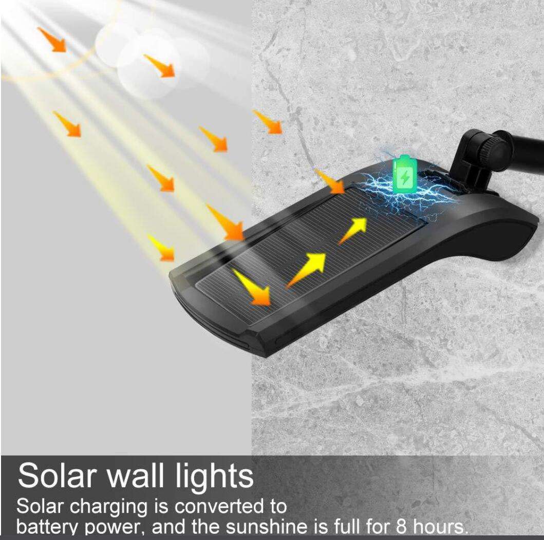 Hochwertige Wandleuchte mit LED-RGB-Solarleuchten für den Außenbereich mit Datumscoder