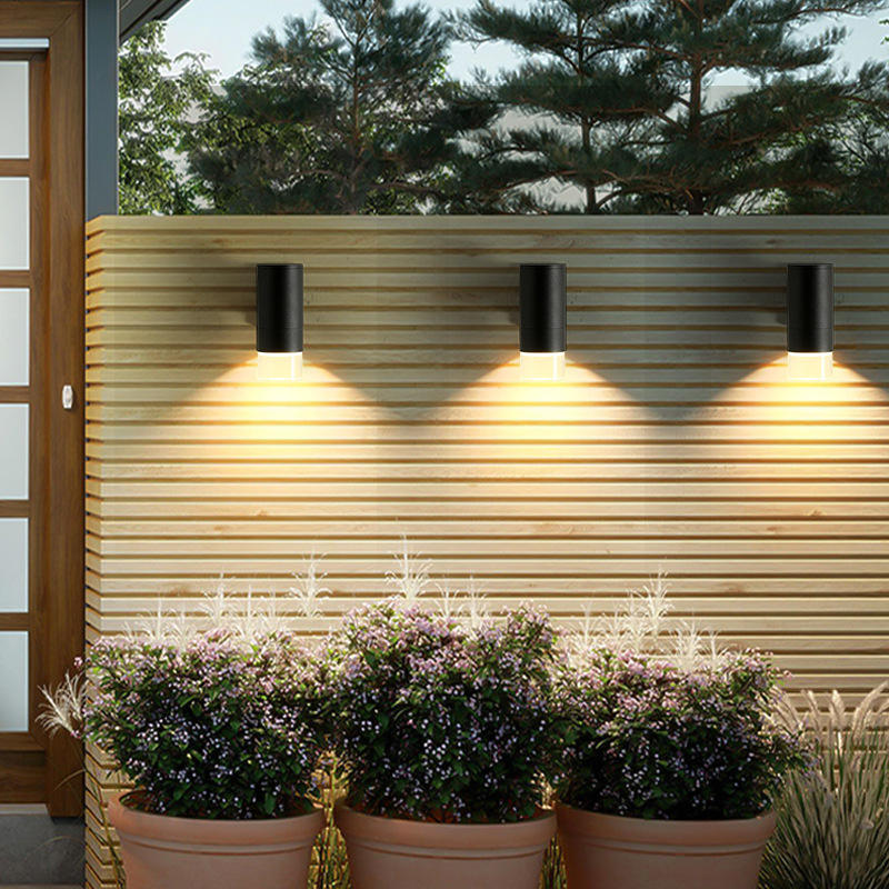 5W 12W COB Up Down Dual-Head Outdoor Led Wandleuchte Wandleuchte Zylinder Indoor Balkon Armatur Wasserdicht IP65 Veranda Lampe