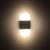Hochwertige 6-W-Lampe aus schwarzem Acryl mit rechtem/rundem Winkel und Nachtlicht für den Innenbereich