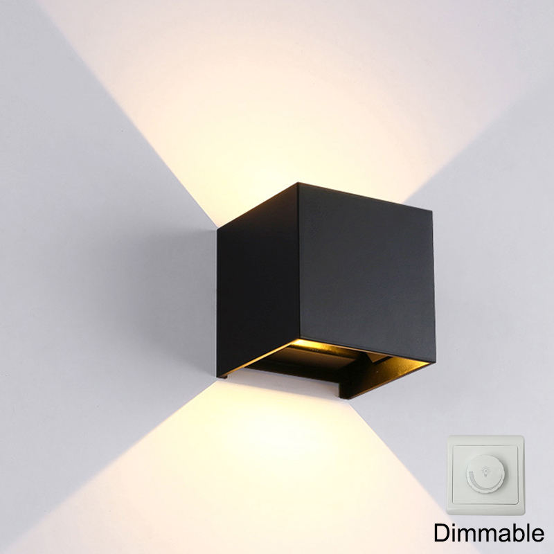 Dimmbares Licht, wasserdicht, für den Garten, 12 W, LED-Wandlampe, Klammer, Wand-Nachtlicht, dekorieren für die Außenbeleuchtung