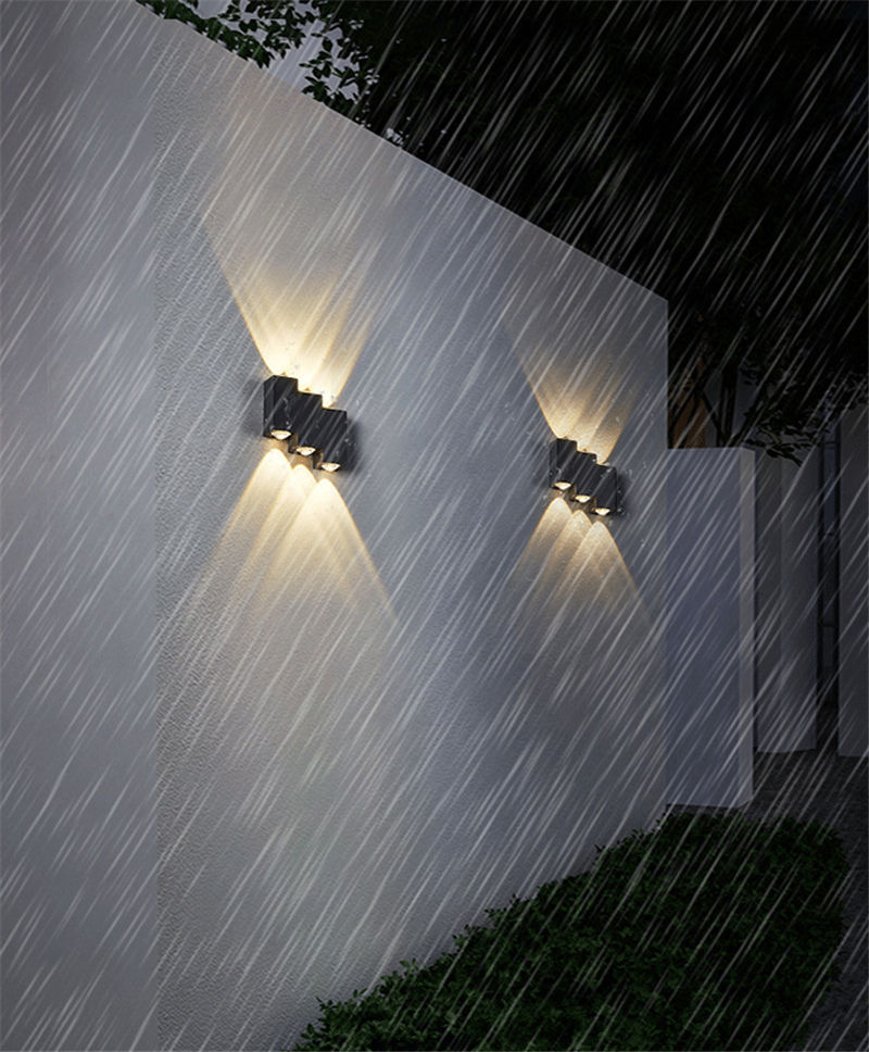 Dekorative LED-Licht-wasserdichte Treppen-Wandleuchte und modernes Außennachtlicht. Außen-LED-Wandleuchte, wasserdichte Wand