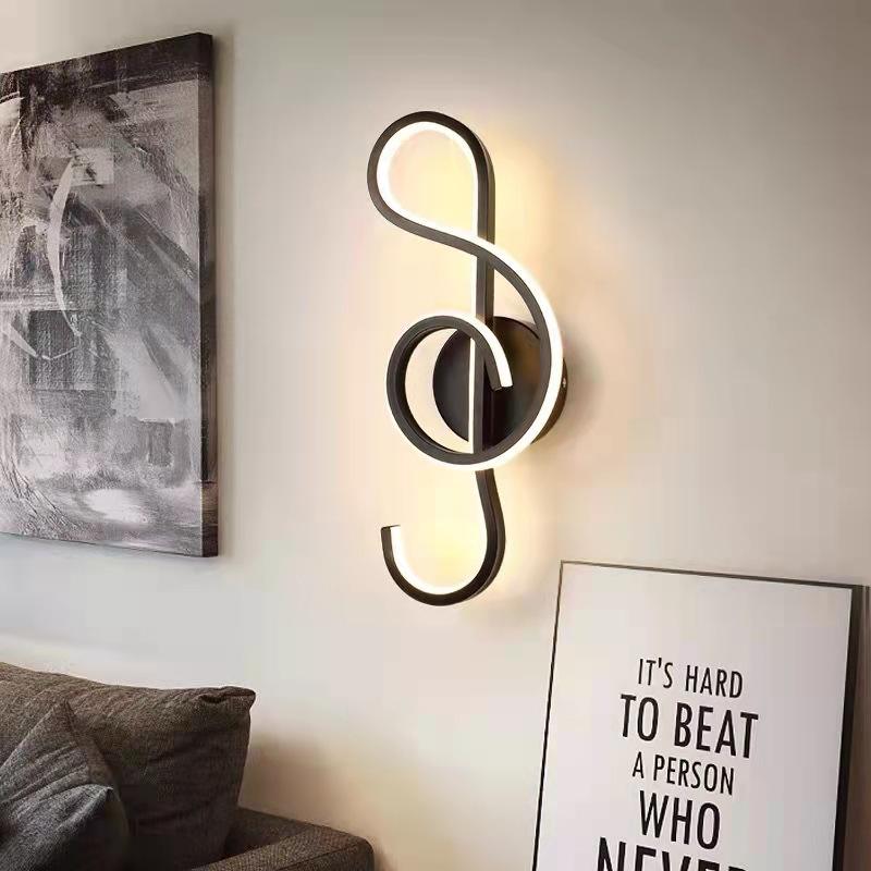 Indoor Interior 22W Muziek LED Wandlamp Open en neer Aluminium Versieren Wandkandelaar Boerderij Wandlamp Slaapkamer Creatief