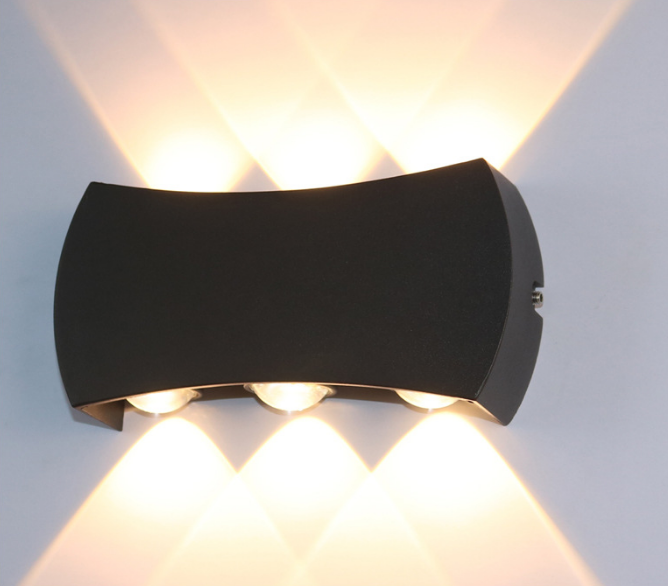 Moderne minimalistische Outdoor Indoor Hotel Gang Korridor Tür Innenhof Treppe Veranda LED wasserdichte Mond Wandleuchte Außenleuchten
