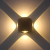 4W LED-Wandleuchte für den Außenbereich, wasserdicht, für Gebäude, Außentor, Balkon, Garten, Hof