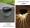 Warmweiß + RGB-LED-Solarlampe, Weg, Treppe, Gartenleuchten im Freien, Solarenergie, Balkon-Licht, Dekoration für Terrasse, Treppen, Zaun