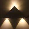 3W9W Moderne dreieckige LED-Wandleuchte für den Innenbereich aus Aluminium für die Wandleuchte der Inneneinrichtung