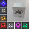 Ausgefallene 3-W-Aluminium-RGB-Wandleuchte für Kunstgalerie-Dekoration, vordere Balkonlampe, Veranda-Licht