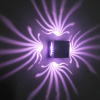 Ausgefallene 3-W-Aluminium-RGB-Wandleuchte für Kunstgalerie-Dekoration, vordere Balkonlampe, Veranda-Licht