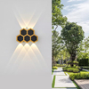 2W 3W 5W 6W 7W 8W Wandlampen Led Honeycomb Gold Schwarz Leuchten nach oben und unten leuchtende Körperlampe Beleuchtungsstil Moderne Bürolampe