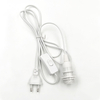 1,8 m Netzkabel E14 Lampensockel EU-Stecker 303 Schalterdraht für Anhänger-LED-Glühbirne E14 Hängelampe Aufhängungssockelhalter Salz
