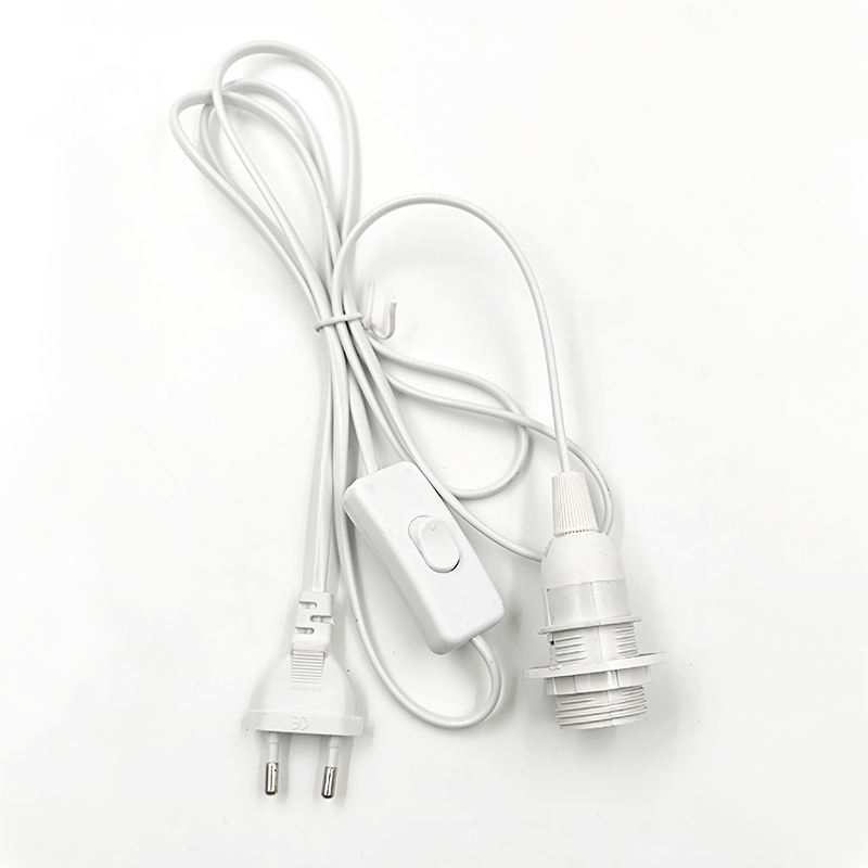 1,8 m Netzkabel E14 Lampensockel EU-Stecker 303 Schalterdraht für Anhänger-LED-Glühbirne E14 Hängelampe Aufhängungssockelhalter Salz