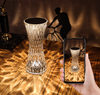 Rose Crystal Acryl wiederaufladbare Nachtlicht Tischlampe Tiktok Touch Control Farbwechsel Schreibtischlampe