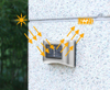 6LED Solar Lampe IP65 Wasserdichte Outdoor Lampe Innenhof Wand Lampe für Garten Villa Dekoration