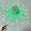 Montierte LED-Wandleuchte, RGB-Effektlampe, Sonnenblumen-Projektionsstrahlen, AC85-265V, Fernbedienung, Korridor-Wandleuchte, 1 W/3 W