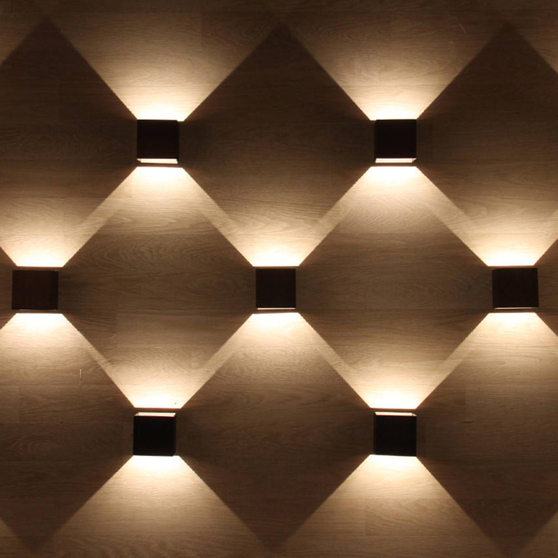 6W LED Cube COB Innenwandleuchte Energiesparende Hotelzimmer Treppenhaus Wandleuchte Power Wandleuchte Nachtlicht LED Garten
