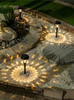 Solar-Rasenlampe, Glasleuchte, Gartenlandschaft, Dekoration, eingesetzte Wegelampe, monokristallines Polysilizium, 600 mAh, 1000 mA-Batterie
