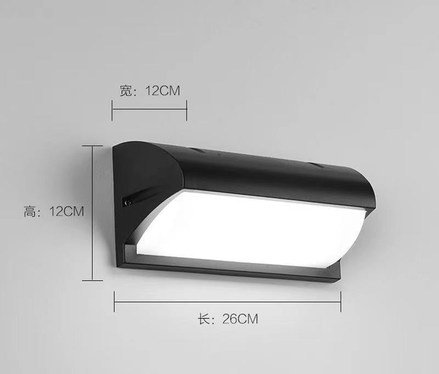 Led Wand Lampe Aluminium Outdoor IP65 Wasserdicht Up Down Wand Licht Für Home Treppen Schlafzimmer Nacht Badezimmer Korridor Beleuchtung