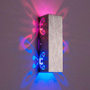 Hochwertige 6-W-Wandleuchte aus Aluminium für den Innenbereich. 2-W-Schmetterlingswandleuchten mit Fernbedienung, Nachtlicht, LED-Nachttischwand 