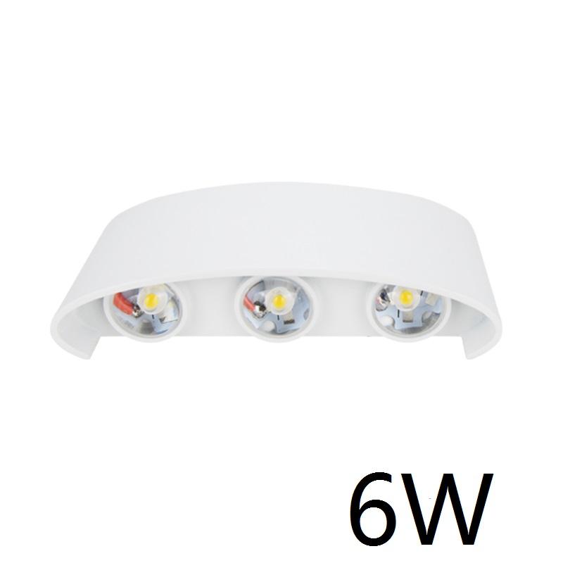 APP-Fernbedienung 6W 8W LED Up Down Wandleuchte RGB Schlafzimmer Nachttischdekoration Wandlampe AC85-265V Industrieprojektbeleuchtung