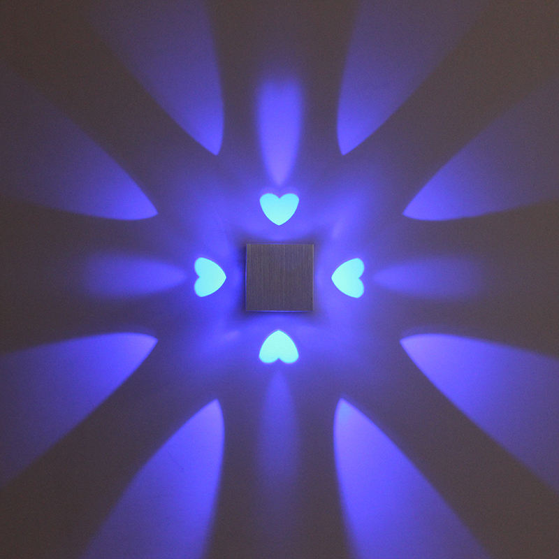 Herzförmige LED-Wandleuchte, Fernbedienung, Wandleuchte, Schlafzimmer-Wandleuchten, Wohnzimmer, Friseurladen, hohe Qualität, günstiger Preis, hohe Qualität