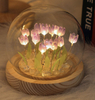 Handgefertigtes Tulpen-Nachtlicht, wärmeschrumpfbare Folie, DIY-Material, künstliche Blume, Tulpen-Nachtlicht, Heimdekoration, Geschenk für Gitlfriend
