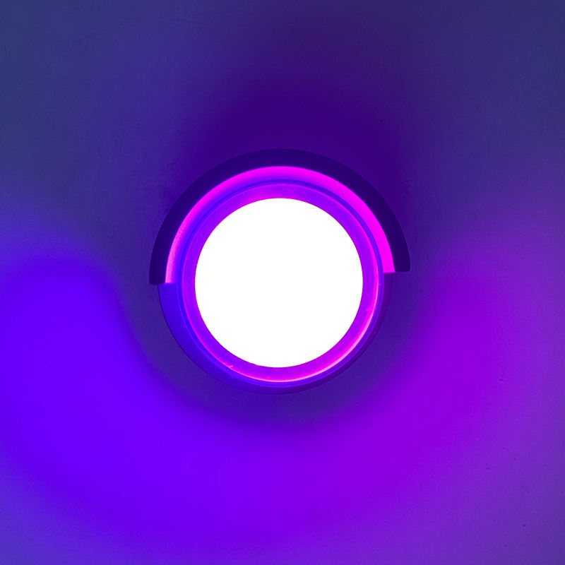 Neue wasserdichte Acryl-Wandleuchte, rund, warmes Licht, kaltes Licht, RGB mit Controller, Dekoration, moderne Wandleuchte