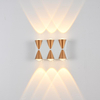 6W LED Wandleuchte Wasserdicht IP65 Außenleuchte Innen Weiß Schwarz Goldene Wandleuchte Up And Down Wandleuchte Modernes LED-Licht
