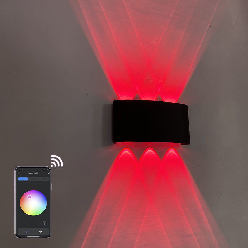 Indoor Wand Licht APP Fernbedienung Bluetooth-kompatibel Dimmbare LED Wand Lampe RGBW Verwendet Für Urlaub Dekoration AC85-265V