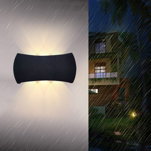Moderne minimalistische Outdoor Indoor Hotel Gang Korridor Tür Innenhof Treppe Veranda LED wasserdichte Mond Wandleuchte