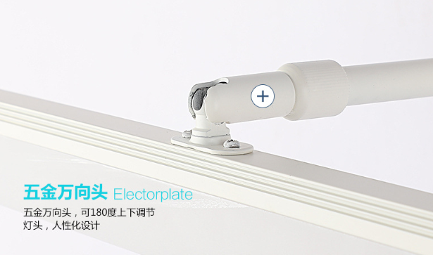 LED-Leuchten, Aluminium-Spiegel-Scheinwerfer, 9 W, verstellbarer Winkel, drehbare Wandlampen mit drei Farbtemperaturen, Innen-Badezimmer-Licht