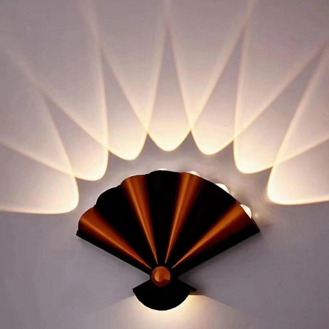 Neue Stil 8W Schwarz Gold Nordic Persönlichkeit Wand Lampe Einfache Led Wohnzimmer Hintergrund Runde Wand Lampe Hotel Minimalistischen