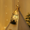 Retro Eisen Kunst Tischlampen Für Schlafzimmer Wohnzimmer LED Nachttischlampe Bettlampe Nachtlicht Weihnachtsdekoration Licht