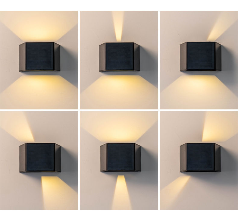 NEUE Solar Wand Lichter Im Freien Wasserdichte Straße Dekoration Wand Beleuchtung LED Solar Power Veranda Lampe Für Villa Terrasse Garten
