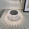 Spanische Rosenkristall-Tischlampe, Schlafzimmer-Schreibtischlampen, LED-Lampen für Nachttisch, USB-Aufladung, romantisches Nachtlicht, Blütenblatt-Atmosphäre 