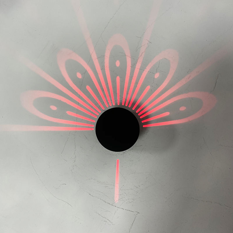 Kreative Pfau Projektion Lampe Remote Touch RGB Bunte Led Hintergrund Nachtlicht Tier Wand Licht Home Deco Für Schlafzimmer