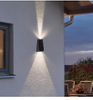 Solar-Wandfluter, für den Außenbereich, Garten, Zuhause, Wandleuchte, wasserdichte Auf- und Ab-Beleuchtung, Villa, dekorative Garten-Wandleuchte