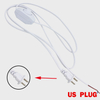 Heißer verkauf 301 Dimmbare Taste Schalter EU Stecker Draht 301 dimmer schalter UNS Stecker AC110-220V 1,8 M draht