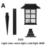 5LED Solar Hof Lampe Rasen Boden Lampe Garten Solar Lampe Garten Spalier im Freien antike Raum Licht Dekoration amerikanischen Stil 
