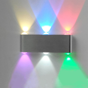 6W 8W RGB Rechteckform High-End-Dekoration für Zuhause Wandhalterung Lampe Hotel Dekoration Lampe Up Down Lights